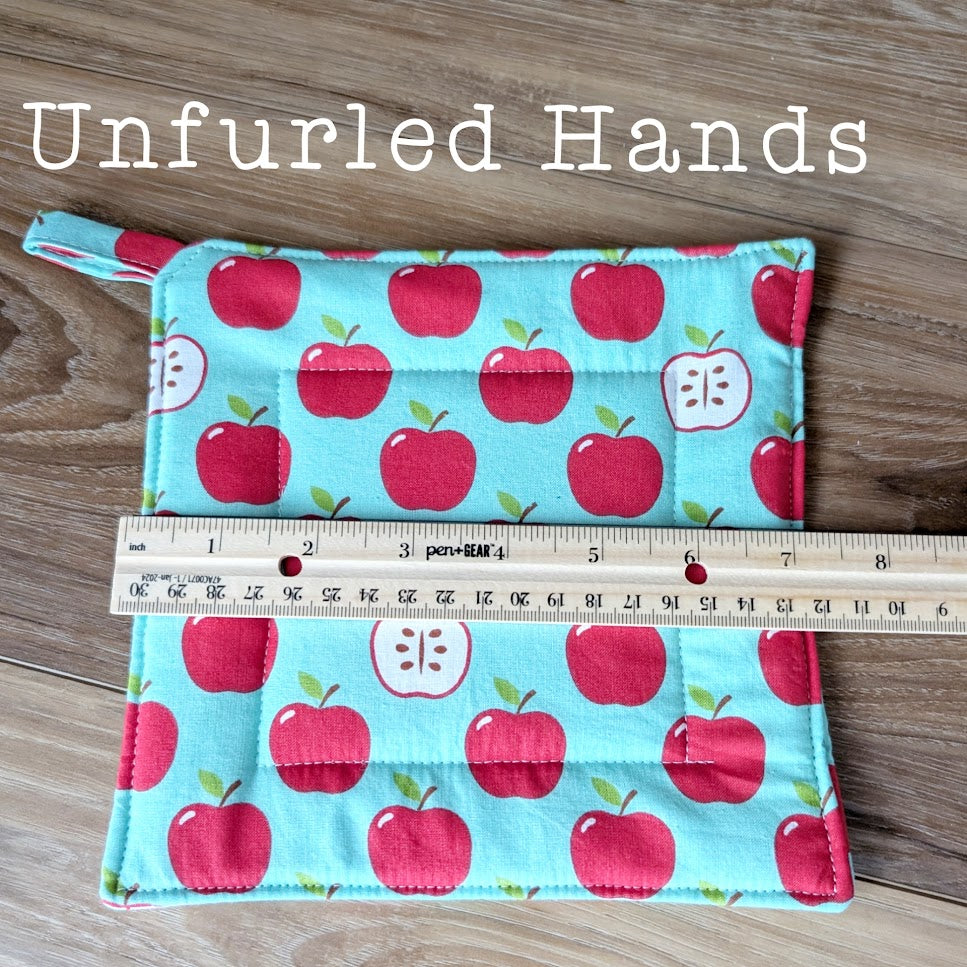Floral and Fungi Collection - Custom Pot Holders - insulated cotton hot pads