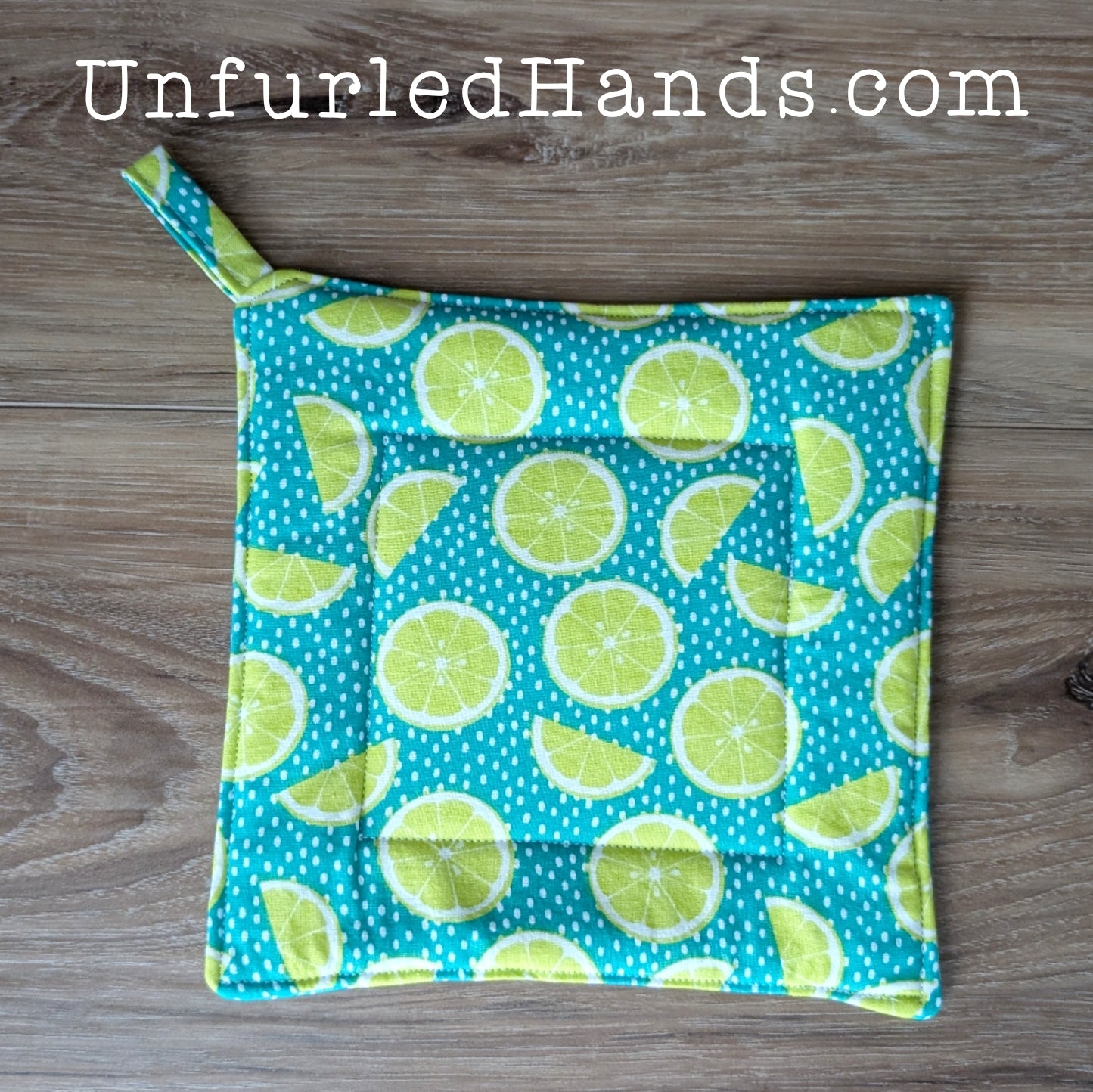 Fruit Collection - Custom Pot Holders - insulated cotton hot pads - Oranges - Lemons - Limes - Apples - Figs - Watermelons
