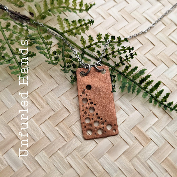 Copper "Bubble" Pendant Necklace