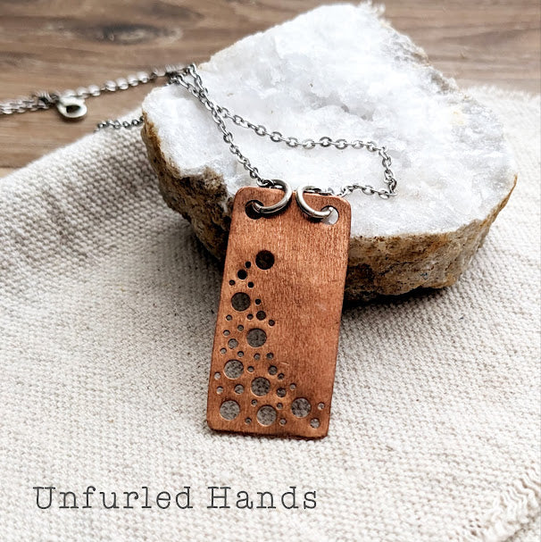 Copper "Bubble" Pendant Necklace