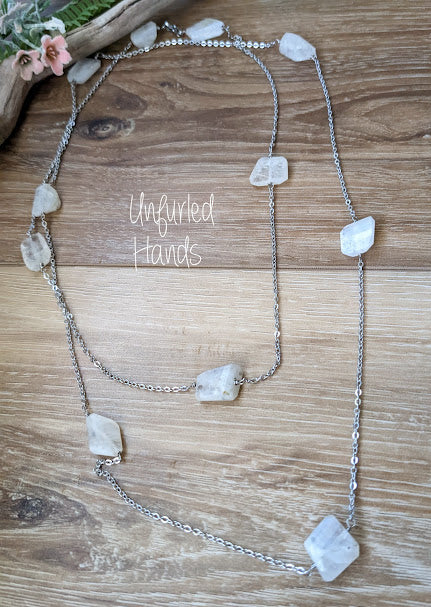 Moonstone Lariat  * One Of A Kind