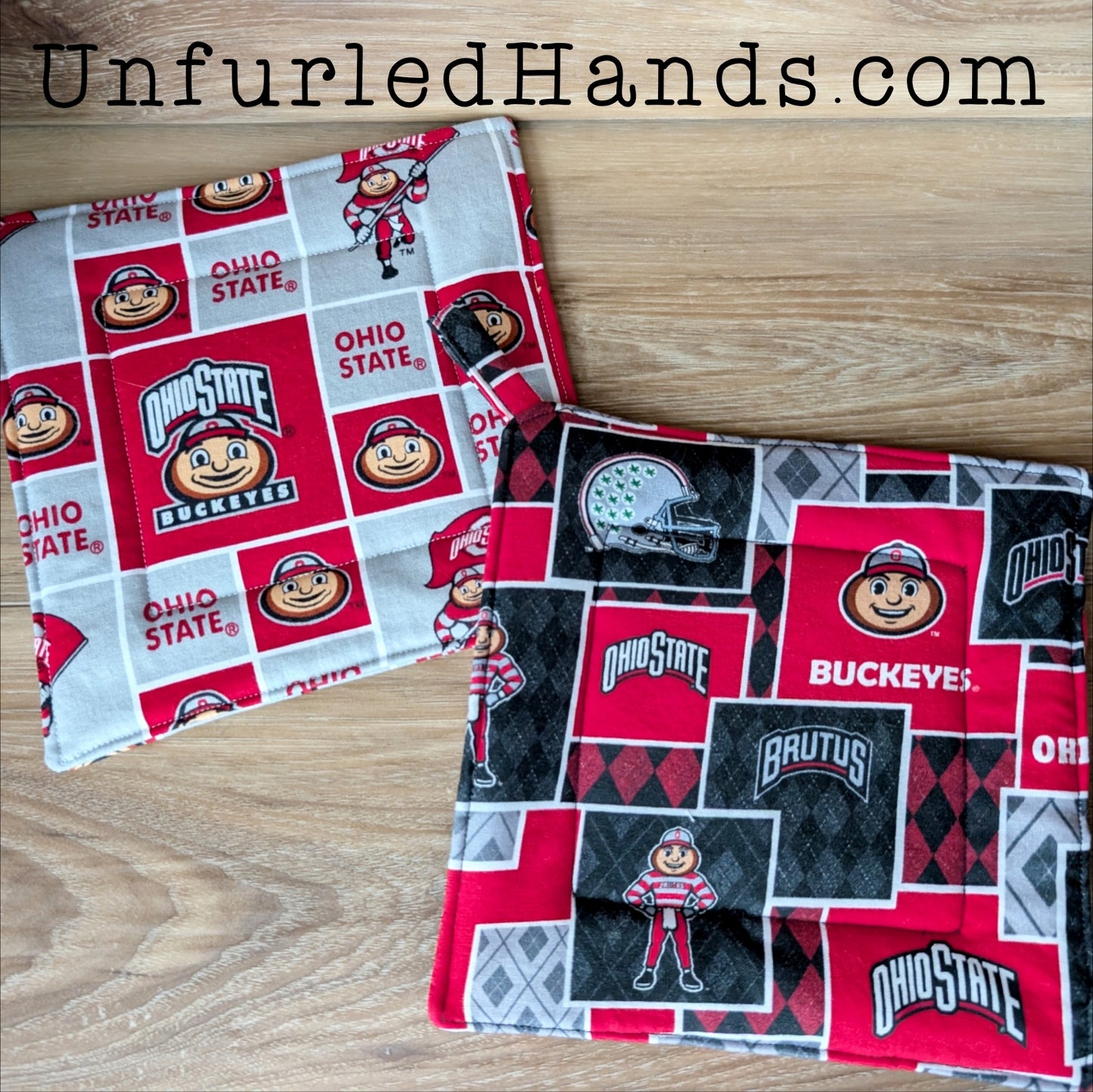 Sports - Custom Pot Holders - insulated cotton hot pads - Sports Fans
