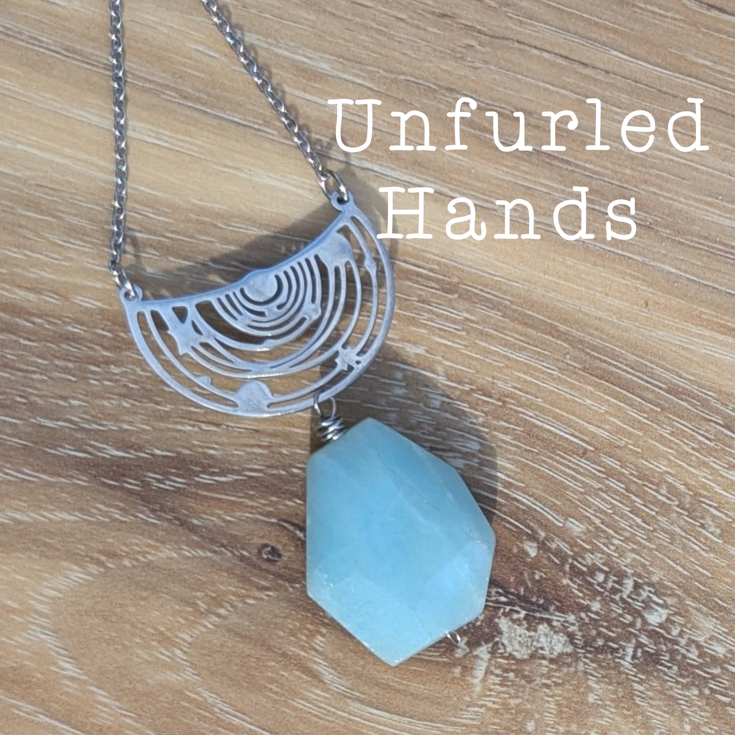 Amazonite Galaxy Necklace - Amazonite and Stainless Steel