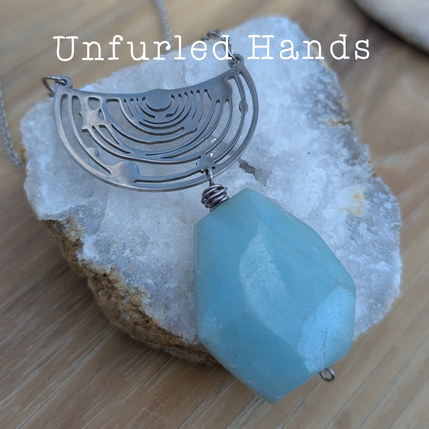 Amazonite Galaxy Necklace - Amazonite and Stainless Steel