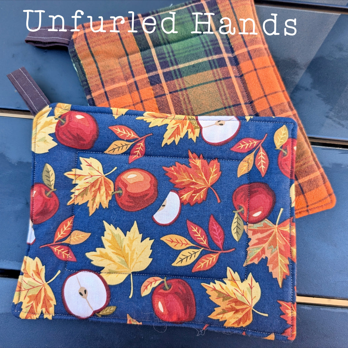 Reversible Fall Autumn Potholders