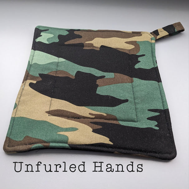 Camo - Custom Pot Holders - insulated cotton hot pads