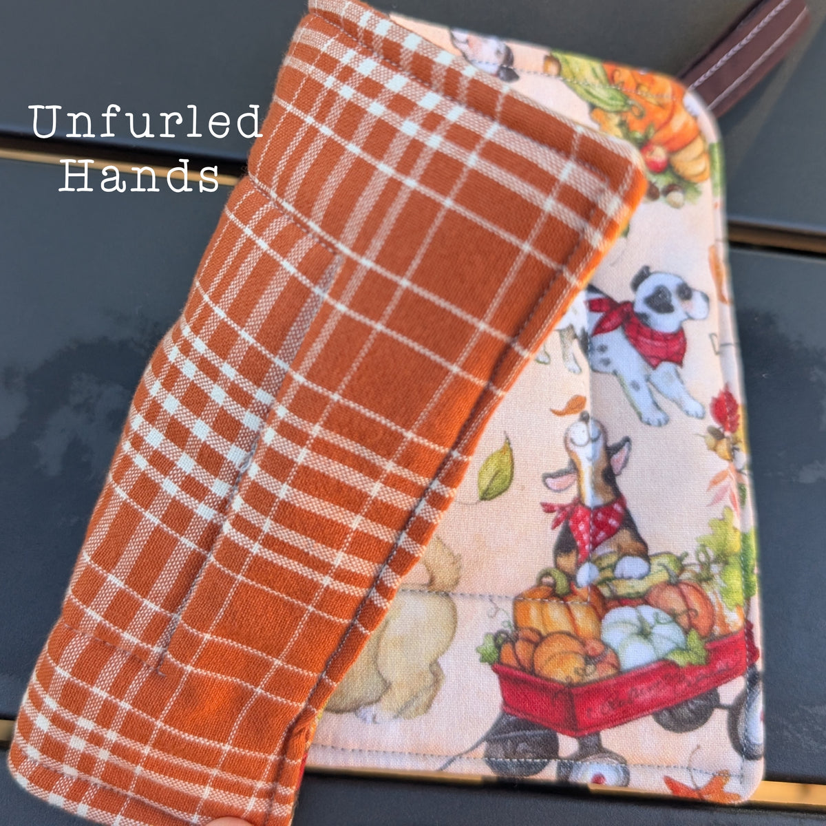 Reversible Fall Autumn Potholders